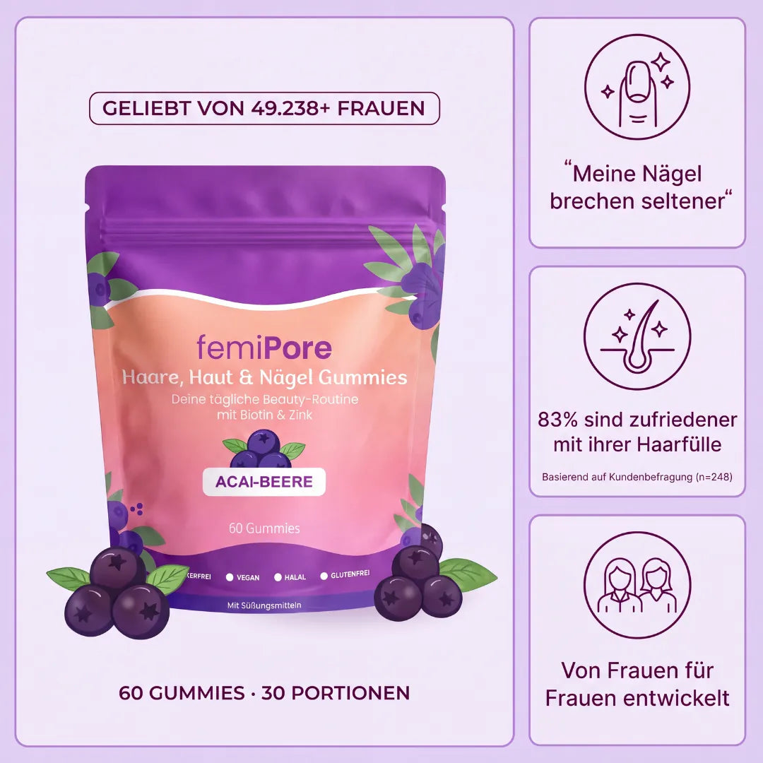 femiPore - Hair-lich schön für Haare, Haut & Nägel