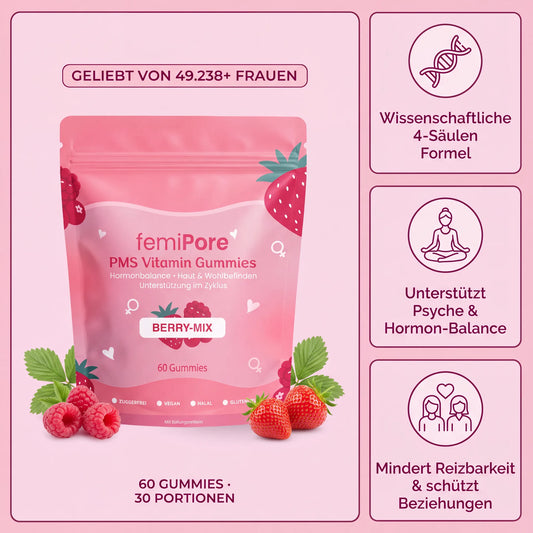 femiPore – PMS Hormon-ie für deinen Zyklus