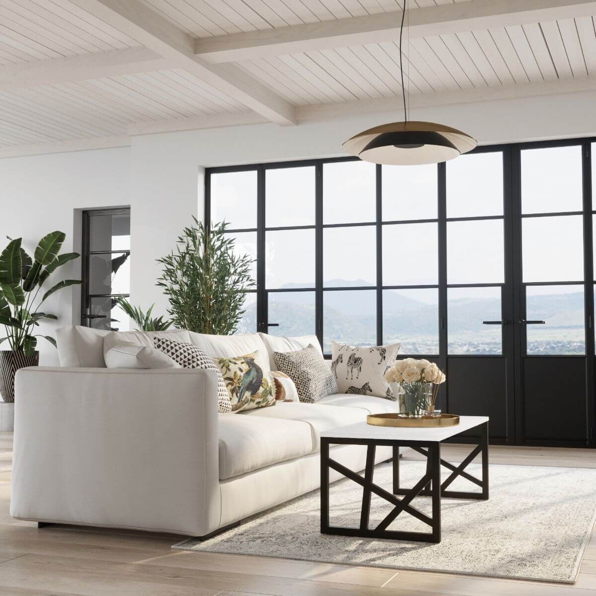 Pittsburgh Glaskeramik Couchtisch