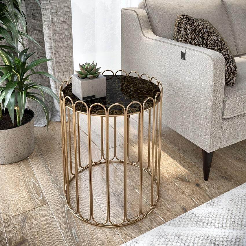 London Glaskeramik Beistelltisch