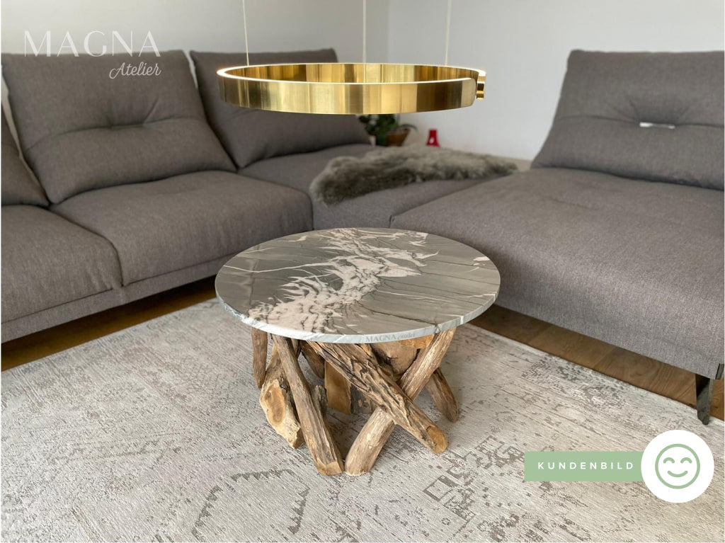 Lake Tahoe Marmor Couchtisch