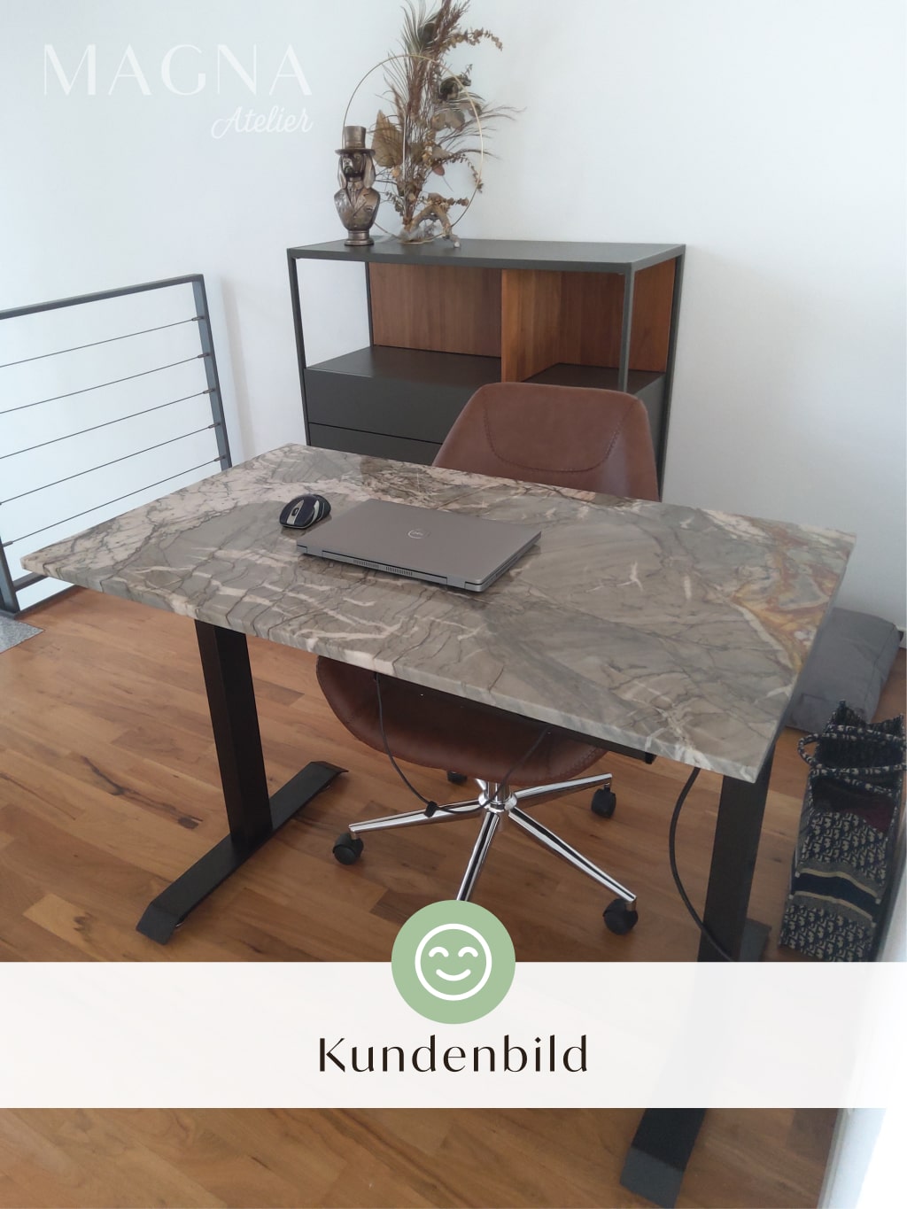 Palo Alto Marmor Schreibtisch