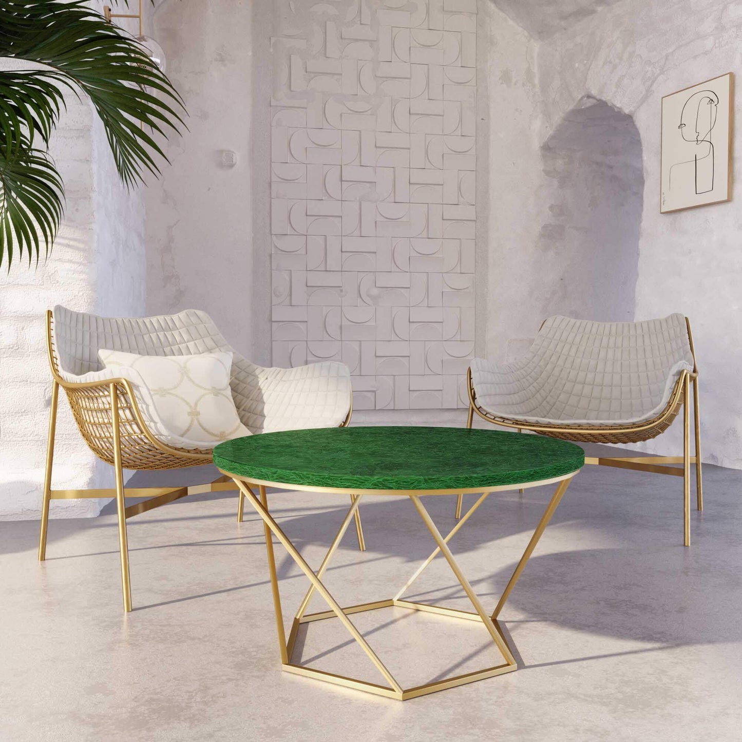 Venedig Glaskeramik Couchtisch