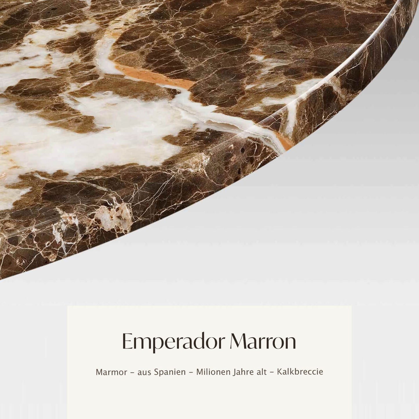 Tischplatte rund Marmor