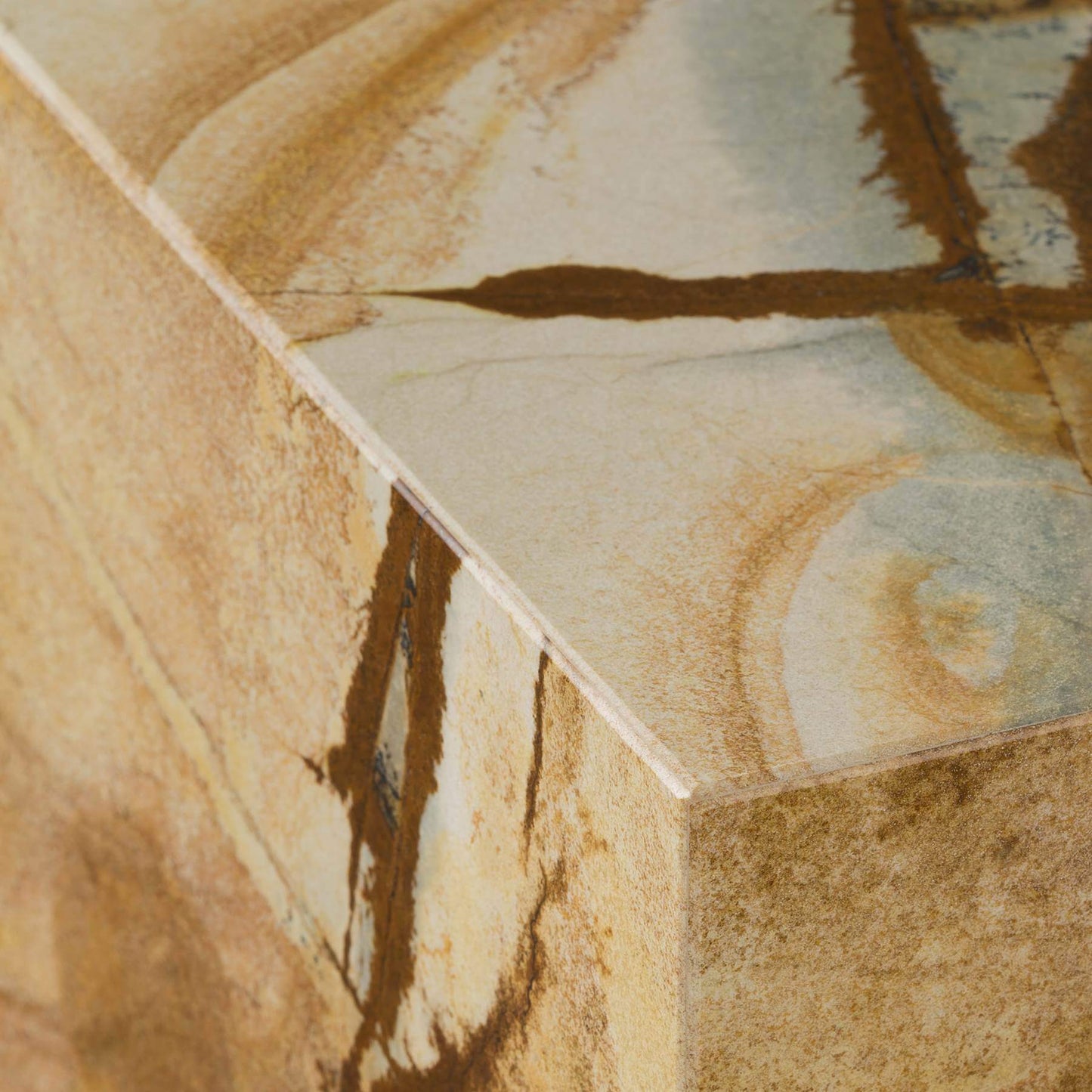 Cube Palomino Marmor Beistelltisch