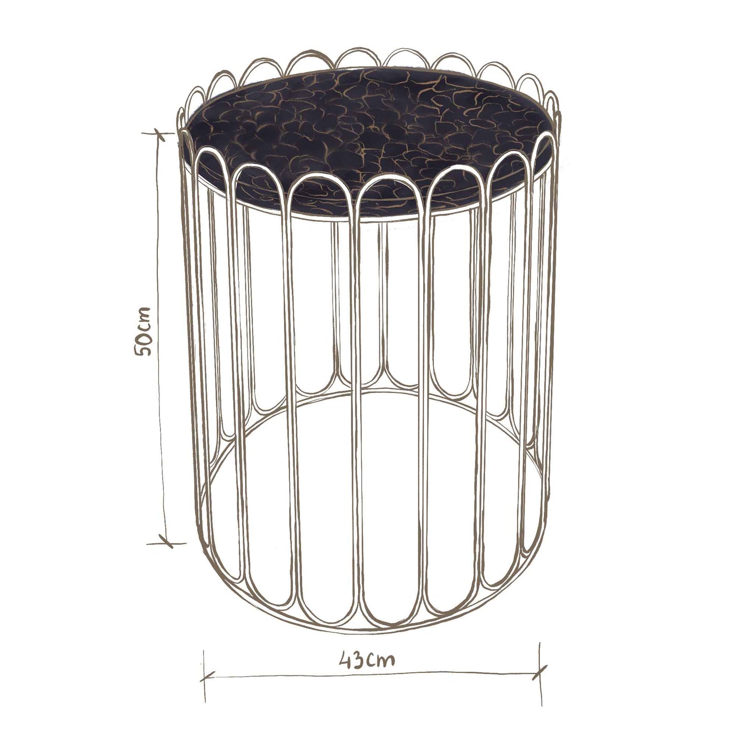 London Marmor Beistelltisch