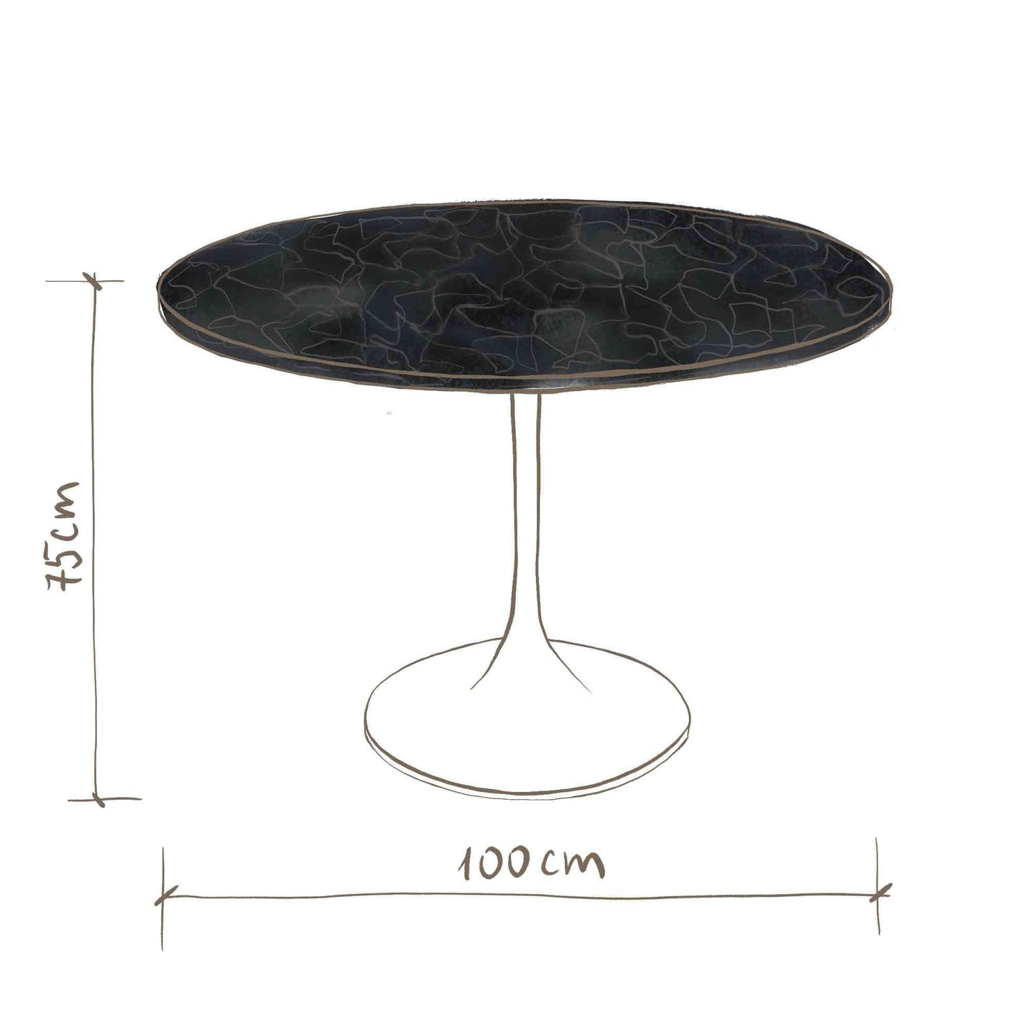 Tokio Glaskeramik Esstisch